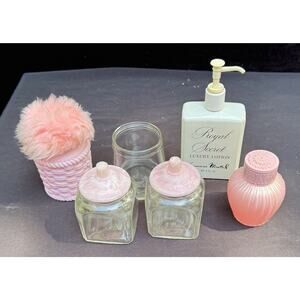 Vintage 1960’s Coty L'Aimant Powder Pouf Germaine Monteil & Avon Bottle Lot